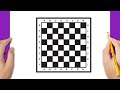 How To Draw A Chess Board How To Draw A Chessboard