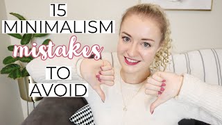 15 minimalism mistakes to avoid based on your minimalism goals!