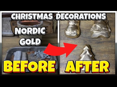 Nordic Gold - Christmas Decorations - Home Made Furnace - Molten Metal - Bullion - Metal Melting