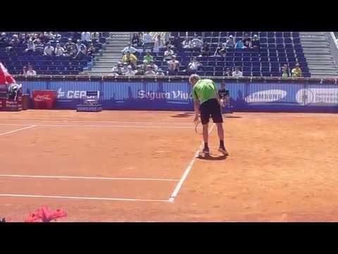 Dmitry Tursunov serving and smashing vs Steven Diez [HD] - Barcelona Open Banc Sabadell 2013