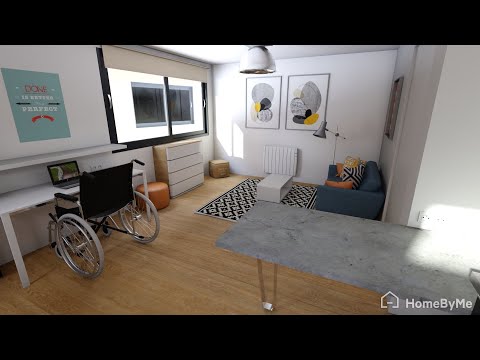 APPARTEMENT VIRTUEL 2P 47m2 PMR - visite complète