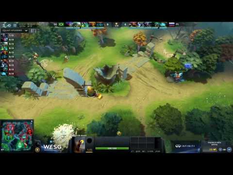 WESG 2016 Grand Final DOTA2 Day2 Fantastic Five VS SG e-sports #1(en)