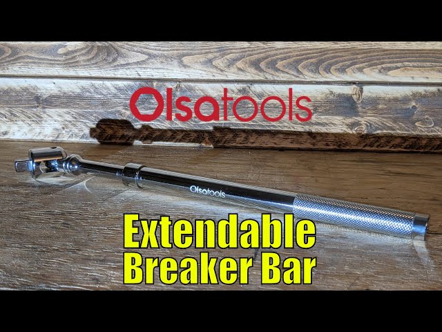 Youtube Video for Extendable Breaker Bar | 1/2-Inch Drive | 16" - 24" Length by Thrifty Garage