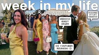 WEEKEND IN MY LIFE in newport, RI! brigette's wedding, nitro bar, parties, road trip + more!