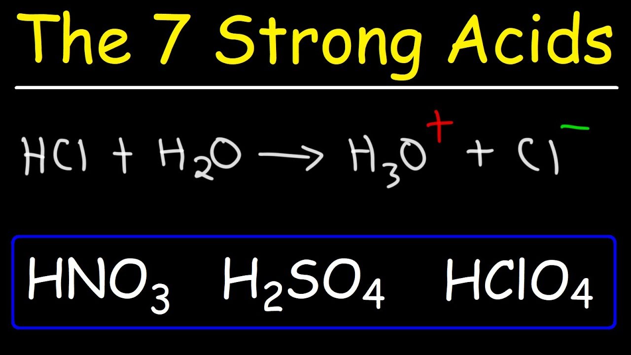 How To Memorize The Strong Acids and Strong Bases