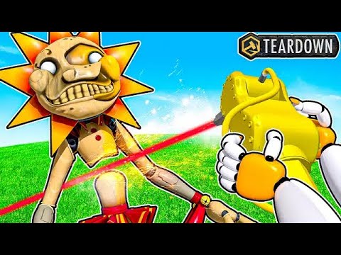 Using MODDED Weapons on FNAF Characters in TEARDOWN