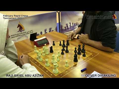 Raji Sayel Abu Azizah vs IM Oliver Dimakiling | Dubai Chess