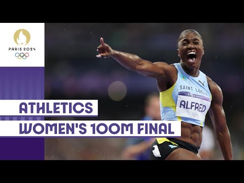 Julien Alfred takes gold! 🥇 Women's 100m Final! | #Paris2024 highlights