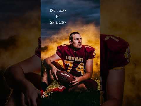 Dramatic Sports Portrait - camera settings for dark background