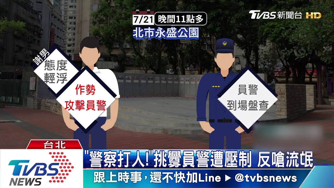 「警察打人!」挑釁員警遭壓制 反嗆流氓