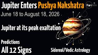 Download lagu Jupiter Transit Pushya Nakshatra 2026 | All 12 Signs Predictions | Vedic Astrology mp3 Download lagu Jupiter Transit Pushya Nakshatra 2026 | All 12 Signs Predictions | Vedic Astrology mp3