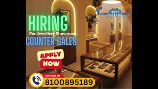 Leading Jewellery Co Is Hiring “Counter Sales Executive”