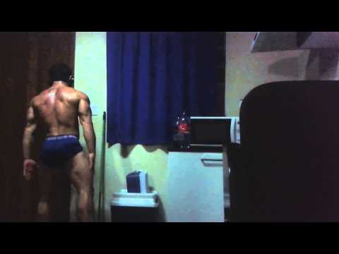 treinando poses para competição do gaucho ifbb