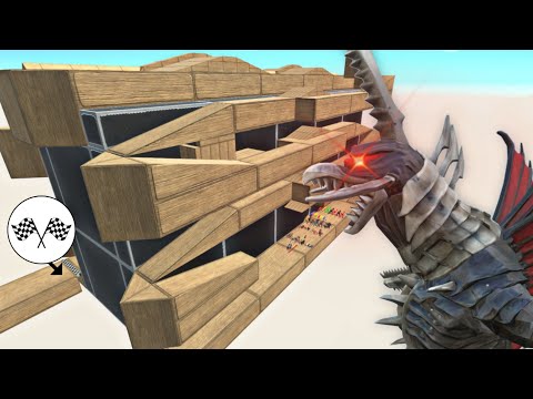 JUST 1 SURVIVOR DINOSAUR - ALL UNITS RUN AWAY FROM GIGAN FINAL WAR  - Animal Revolt Battle Simulator