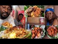 Eating Nigeria Best Rice - Ofade With Ayamase Stew - Street Food In Abeokuta Nigeria Ep3