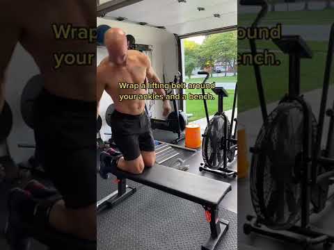 Gym Hack. Nordic Curls. #gymhacksforyou #fitnesshack #nordiccurls #functionalfit #fitnessforall #ga