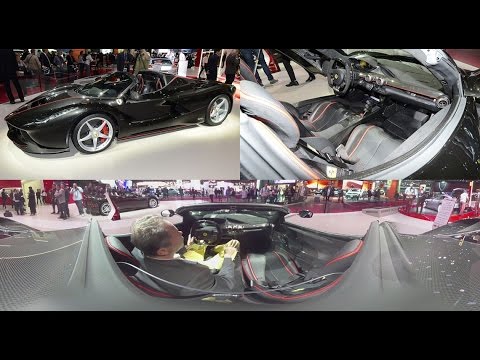 VR 360 Ferrari LaFerrari Aperta : découvrez l'intérieur à 360° [MONDIAL DE L'AUTO]