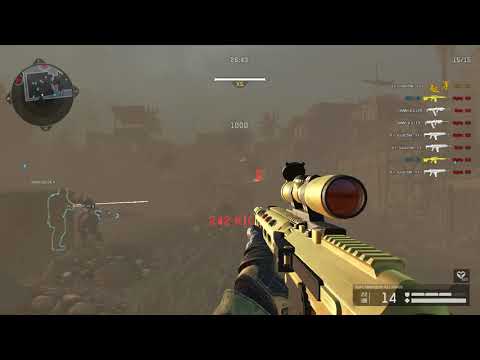 Warface 4 Sniper HSs On Fast Running Zombies In Anubis Normal NICE & RARE !