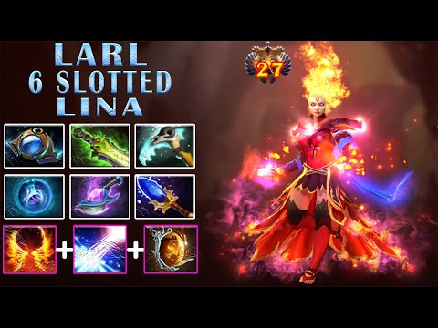Larl [Lina] Magic Build Damage So Imba With 22 Kills Vs Yatoro [Dark Willow] - Dota 2 Pro Highlights