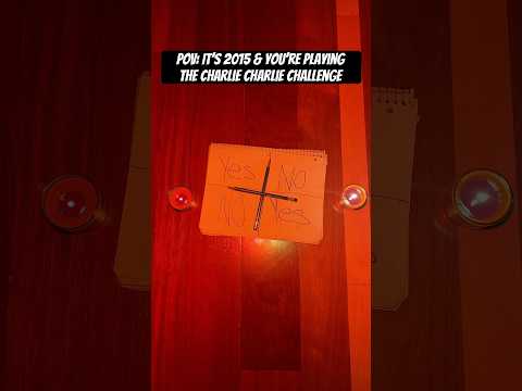 POV: IT’S 2015 & you’re playing  The Charlie Charlie Challenge #charliecharliepencilgame