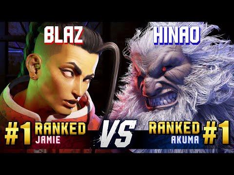 SF6 ▰ BLAZ (#1 Ranked Jamie) vs HINAO (#1 Ranked Akuma) ▰ High Level Gameplay