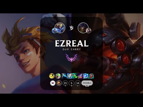 Ezreal ADC vs Kog'Maw - KR Master Patch 14.5