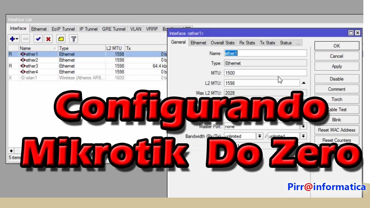 #1 Aula Mikrotik configurando do zero