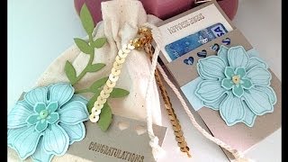 STAMPIN' GALS GONE WILD - Mini Muslin Gift Card Gift Bag