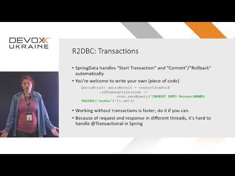 Devoxx Ukraine 2019: R2dbc - good enough for production? - Olexandra Dmytrenko