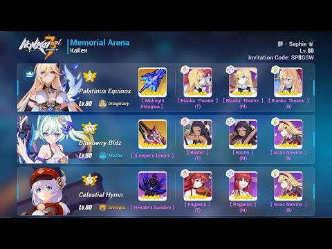 HI3 SEA [EX MA] Kallen 31893 - PE(S0) BB CH, 3* Durandal ELF