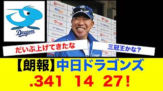 【朗報】中日ドラゴンズさん、勝率を上げてきている