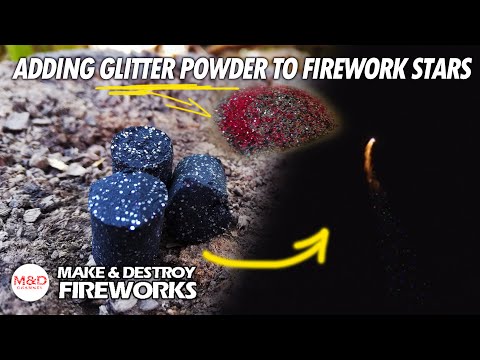 Firework Stars with Glitter?! - Did it glitter actually?? (Watch closely)