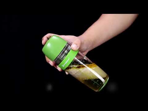 2 in 1 Salad Dressing Shaker Container  |  Citrus Juicer  |  Homemade Salad Dressing Bottle Mixer