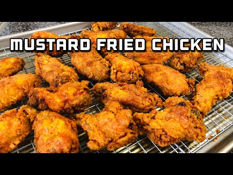 THE BEST Old-School Mustard Fried Chicken Wings Recipe | How to make mustard fried chicken