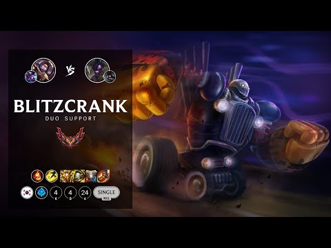 Blitzcrank Support vs Alistar - KR Grandmaster Patch 12.19