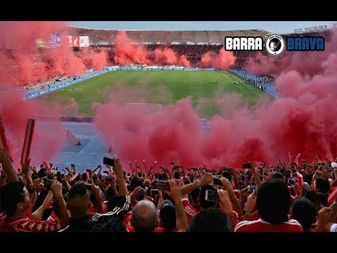 "Recibimiento Barón Rojo Sur, América de Cali vs Bucaramanga - 2017" Barra: Baron Rojo Sur • Club: América de Cáli