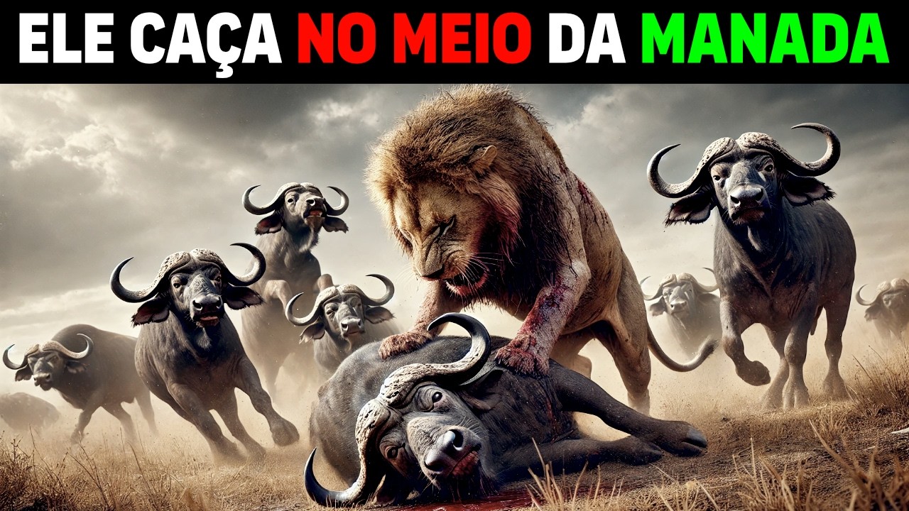 ADULT Lion did something NEVER OBSERVED IN THE NATURE BEFORE | Lion faces buffaloes