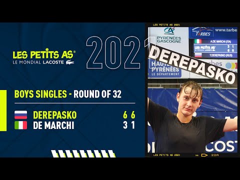 Les Petits As 2021 | Boys Round of 32 | Andrea De Marchi vs. Timofei Derepasko