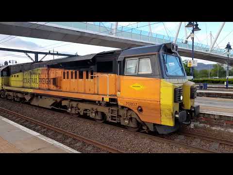 70807 with The Silver Bullets at Stirling on Friday 6th May 2022.