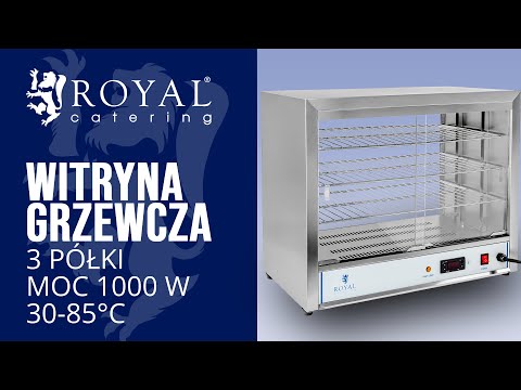 Video - Witryna grzewcza - 3 półki - 1000 W