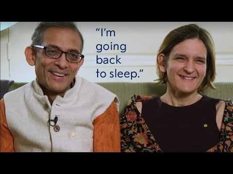 Esther Duflo and Abhijit Banerjee on receiving the Nobel Prize call