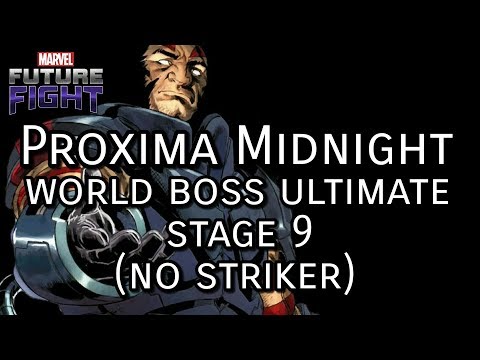 MARVEL Future Fight - Proxima Midnight World Boss Ultimate stage 9 (no striker)