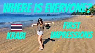 KRABI FIRST IMPRESSIONS | Ao Nang, Hotel Tour, Night Street Food (IS KRABI OPEN) TH