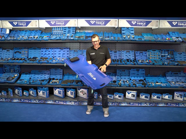 Video teaser for BRLLIANT TOOLS BT156905 Fahrbare Liege, L1030 x B480 x H115 mm [Powered by KS Tools]