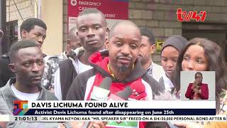 Activist Davis Lichuma found after disappearing on June 25th during anniversary protests