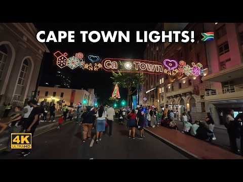 Cape Town's Festive Lights: Why is it called the Mother City? (4K)
