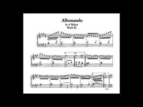 Ludwig van Beethoven - Allemande in A Major, WoO 81