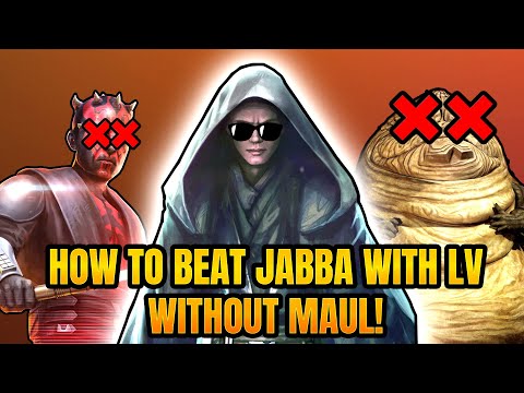 HOW TO BEAT GALACTIC LEGEND JABBA WITH LORD VADER WITHOUT MAUL! Galaxy of Hereos.