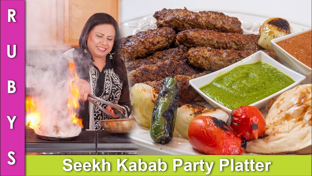 Seekh Kabab Party Platter Bakra Eid Special Recipe in Urdu Hindi RKK