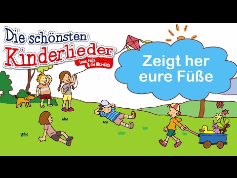 Zeigt her eure Füße | Kinderlied mit Text zum mitsingen